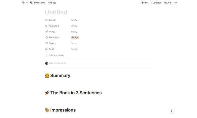 Book Template 1